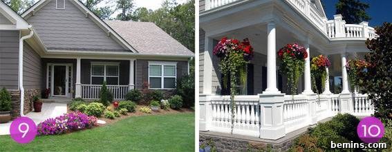Boosting Your Home's Charm: 5 Simple Curb Appeal Enhancements 7 House front elevation with greenery and flowers