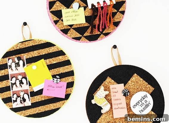 Wall hanging which are made of cork and designed to look good.