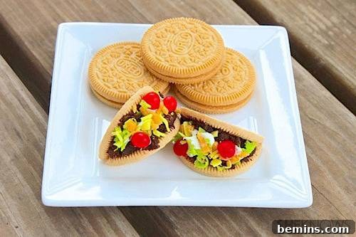Creative Bites: 10 Fun Food Crafts for Kids 11 Playful and Delicious Mini Taco Cookies