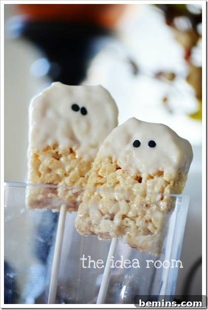 Creative Bites: 10 Fun Food Crafts for Kids 12 Spooky and Sweet Rice Krispie Bar Halloween Ghosts
