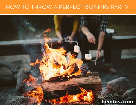Ideas to throw a bonfire party.