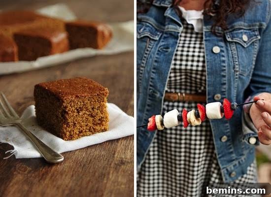 "Perfect Bonfire Party with Cakes and Snacks"