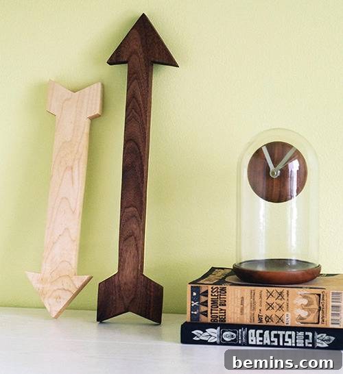 Stylish Wooden Arrow Art - Chris Gardner for Curbly