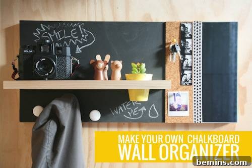 DIY Chalkboard Wall Organizer - Matt Allison