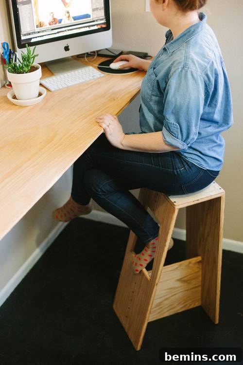 Josh & Sarah's Modern Stool - A Beautiful Mess