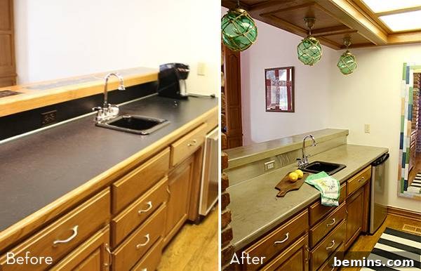 Small kitchen sink with a coffeepot nearby in a kitchen.