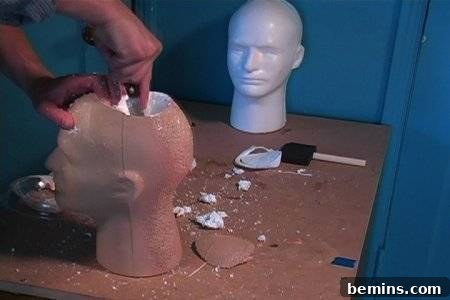 " Preparation of Fake heads "