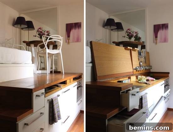 The tiniest kitchen design