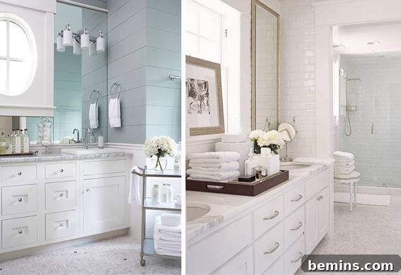 Neutral tones for a spa bathroom