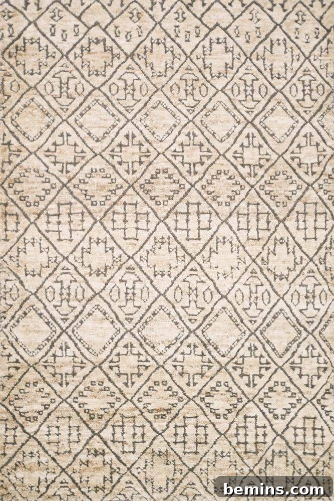 Native American rug with geometric designs.