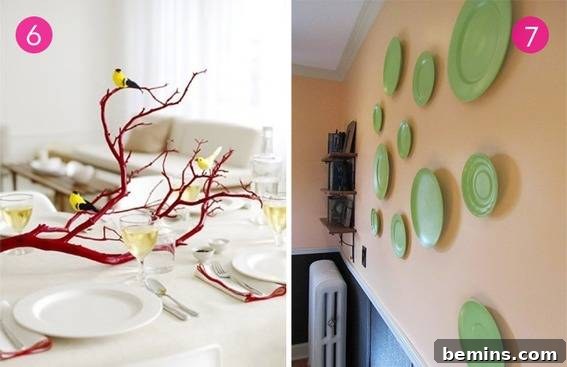 Examples of home decor upgrades achievable with spray paint.