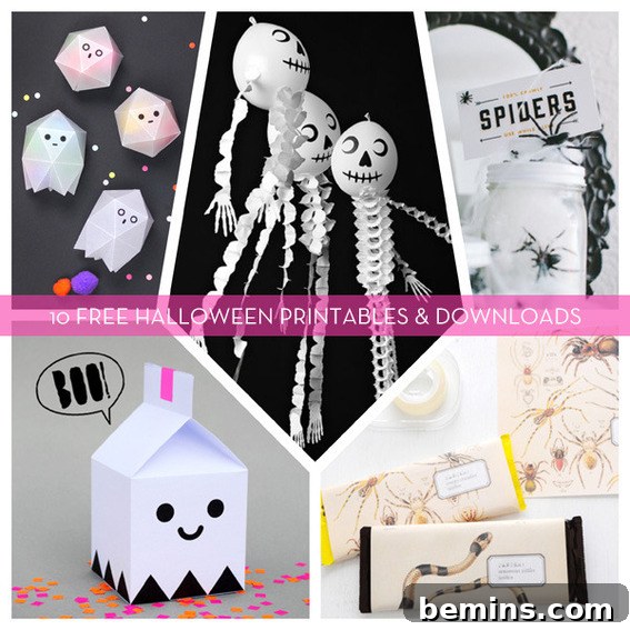 Collection of Free Halloween Printables and Downloads