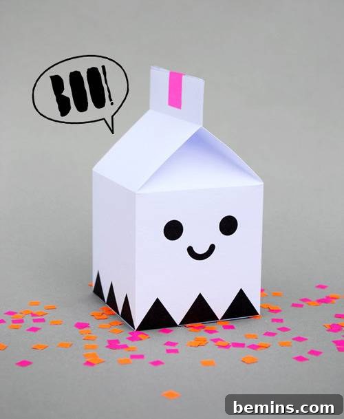 Ghost Treat Boxes Halloween Printable
