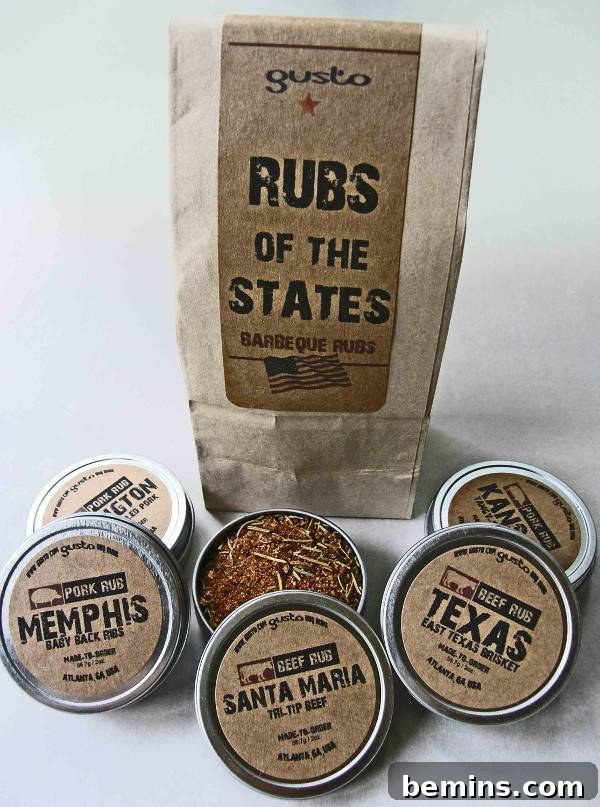 The Ultimate Gift List for Him: 12 Unique Handmade Presents 3 Different rubs are displayed in cannisters.