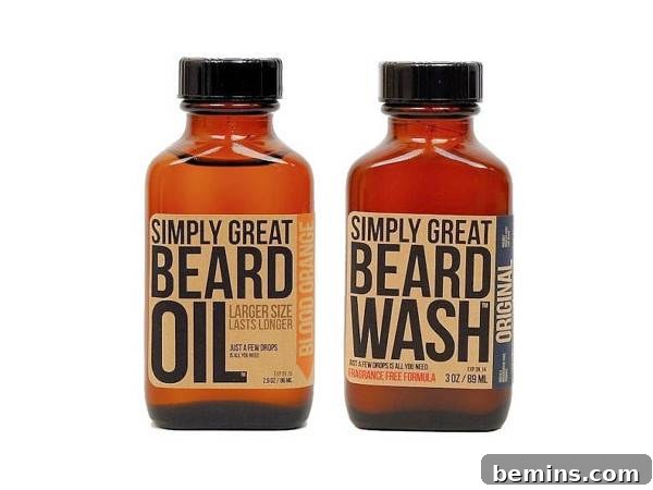 The Ultimate Gift List for Him: 12 Unique Handmade Presents 7 Two bottles of beard products sit side by side.