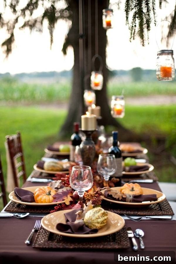 Outdoor Thanksgiving Tablescape Ideas