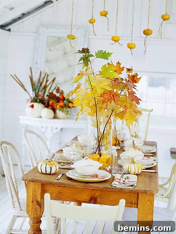Green Thanksgiving Tablescape Ideas