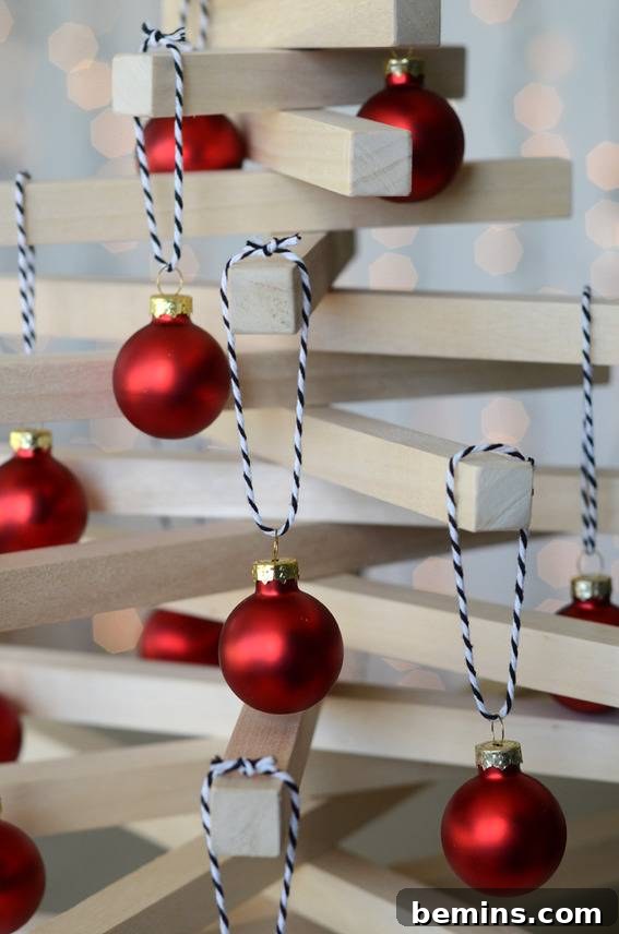 Assembling the DIY Christmas Tree