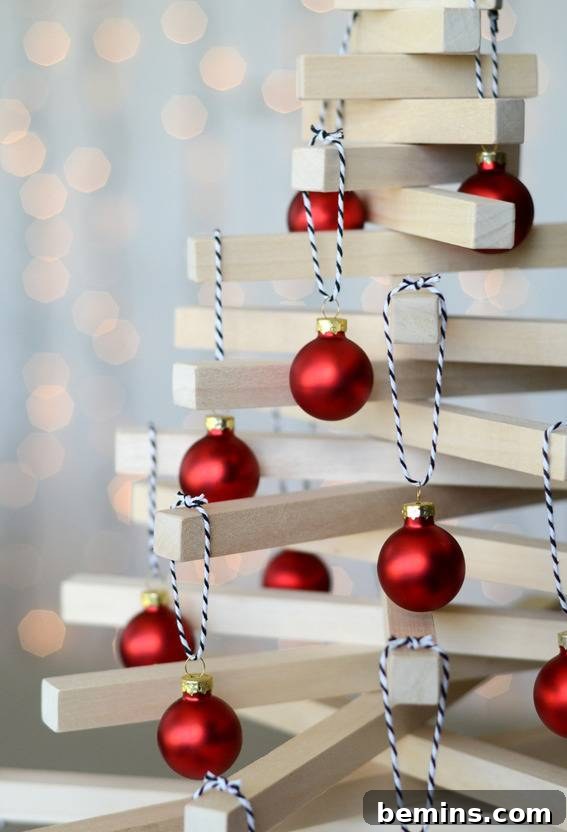 Decorating the DIY Christmas Tree