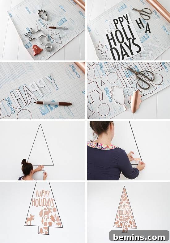 Craft Your Own Festive Wall Decor: Removable Decal Magic 4 Customize Holiday Wall Art with Removable Decals. Easy DIY holiday decoration tutorial.