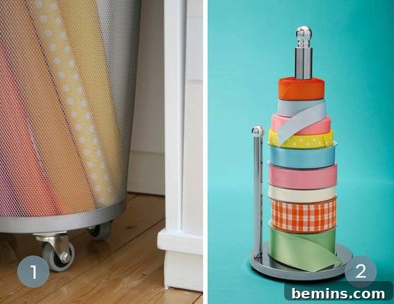 Different Gift wraps used for Storage