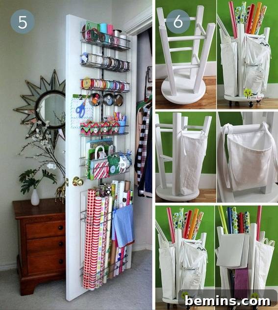 Gift Wrappers converted into Storage