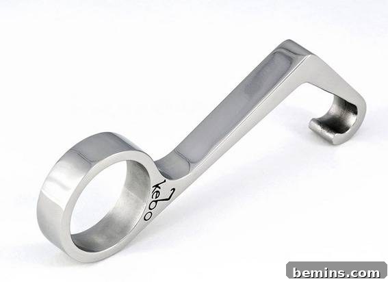 A one-handed bottle opener.
