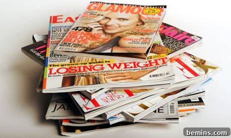 Pile of magazines