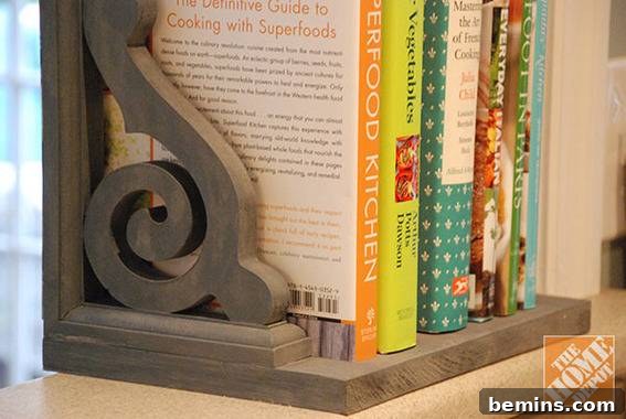 7 Creative DIY Desktop Organizer Ideas 7 Books are arranged in wooden book shelf.