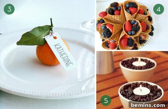 Creative ways to use food as decorations for your brunch party
