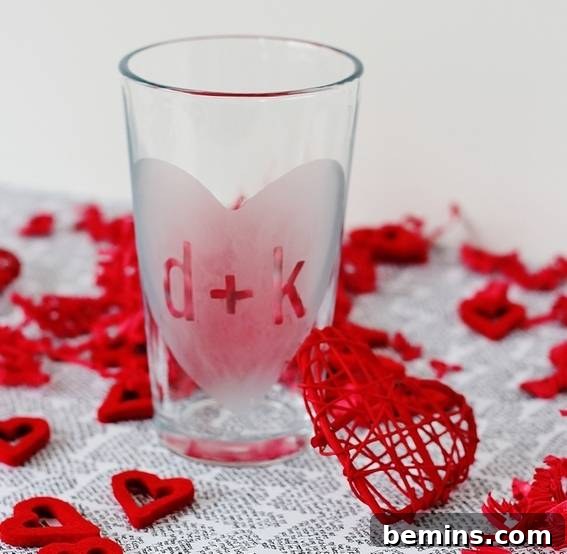 Unique Valentine's Gifts for Men: Frosted beer glass DIY