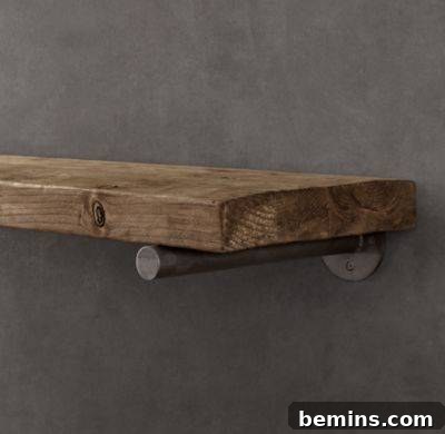 From Bland to Grand: A Living Room Wall's Effortless Transformation 4 Restoration Hardware Inspiration for Shelves