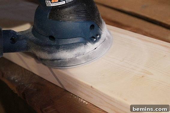 From Bland to Grand: A Living Room Wall's Effortless Transformation 6 Sanding Shelf for DIY Project