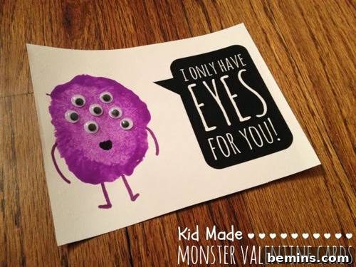 I Only Have Eyes For You monster Valentine's Day printable