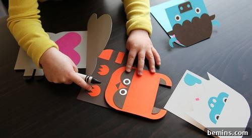 DIY Wee Valentines free printable for kids with playful characters