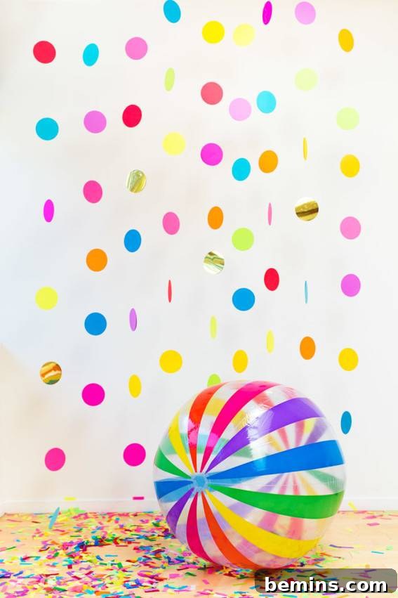 DIY Confetti Backdrop