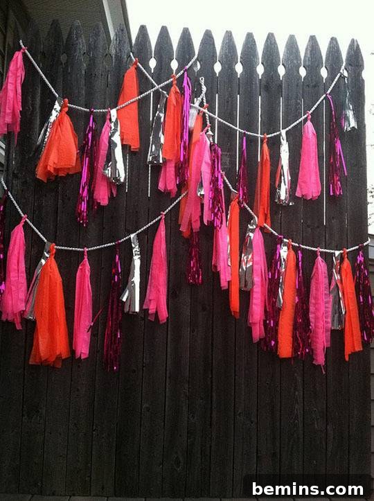 DIY Tassel Fringe Garland