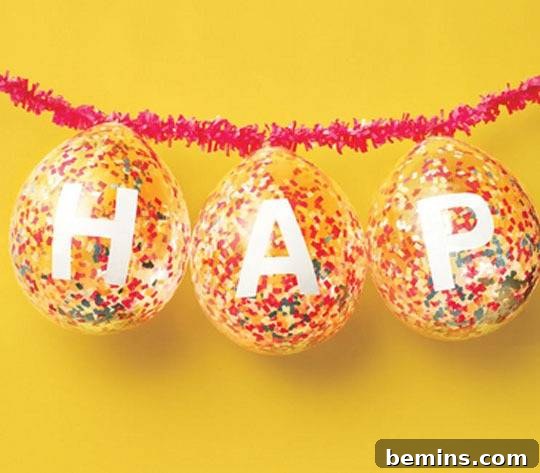 Birthday Balloon Banner