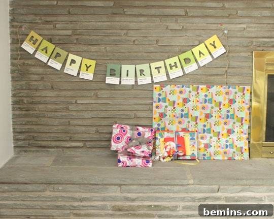 Postcard Birthday Banner