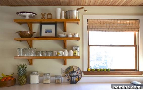 The beautifully finished kitchen in the coastal cottage, featuring modern appliances and a functional layout.