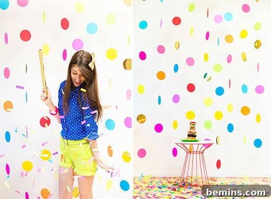 Colorful Wall Stickers for Photobooth Backdrops