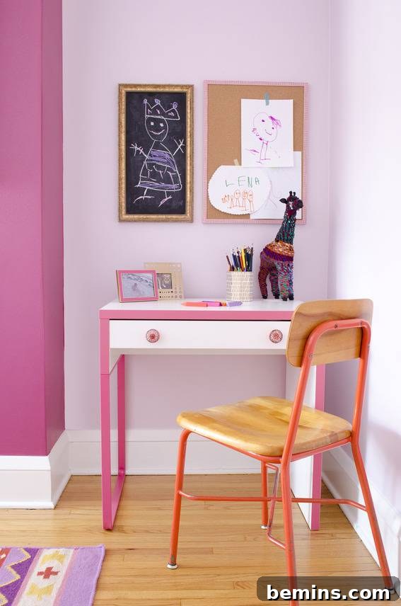 The Perfect Purple Room for a Little Girl