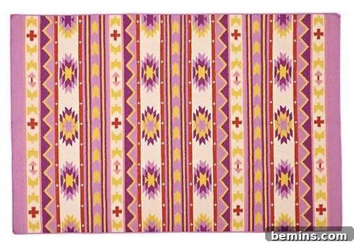 Land of Nod Aztec Support Rug - The Inspiration for the Color Palette