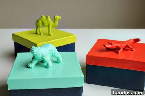 DIY Animal Favor Boxes
