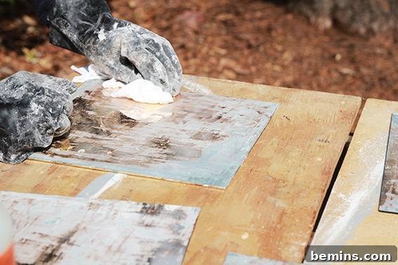 Craft Your Reflection: A DIY Antique Mirror Project 8 Blotting Muriatic Acid from Mirror Backing