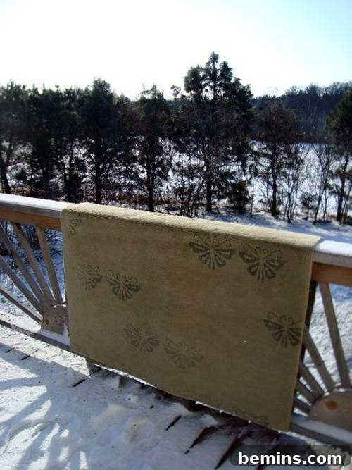 11 Creative DIY Home Refresh Ideas 7 Clean wool rug with snow