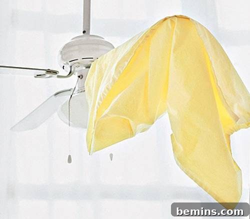 11 Creative DIY Home Refresh Ideas 8 Clean ceiling fan