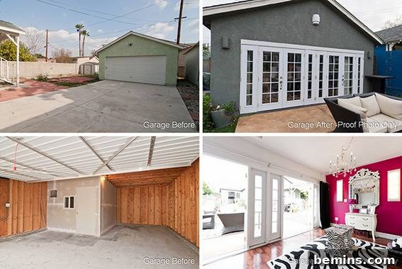 Four Different areas of a home are shown.
