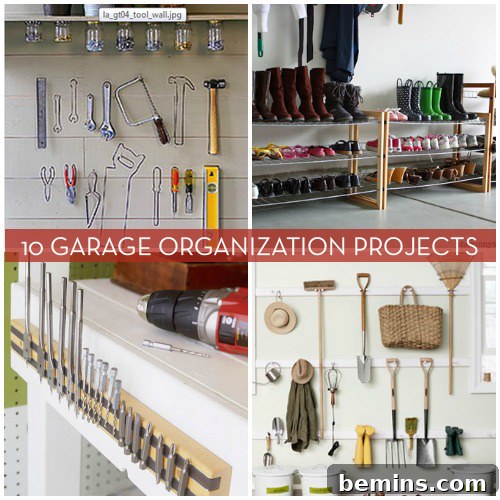 Clever Garage Clean-Up: 10 Straightening Strategies 2 Organized Garage: Before and After Transformation