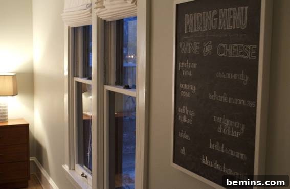 Wine and Cheese Pairing Menu Board